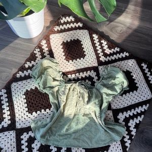 Sage green princess Polly top